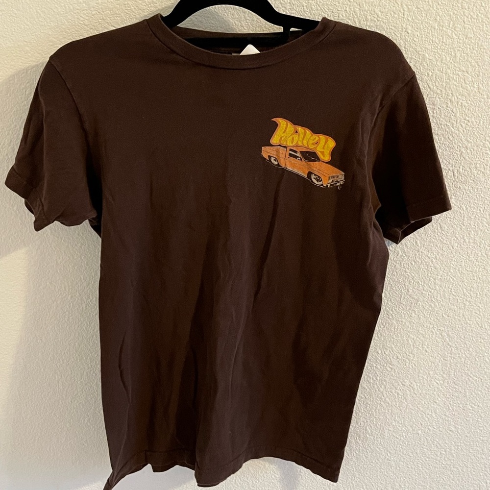 Tultex Unisex Brown And Orange T-shirt